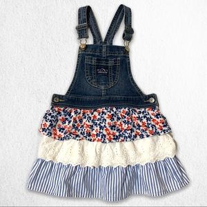 JORDACHE Suspender Skirt Overalls Size 5T